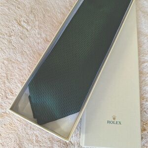 Rolex Collector’s Hand-Stitched Woven Silk Necktie